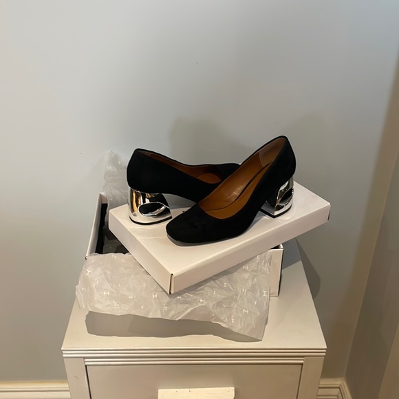 H by Halston Shoes - Halston Black Suede Heels - Size 6.5